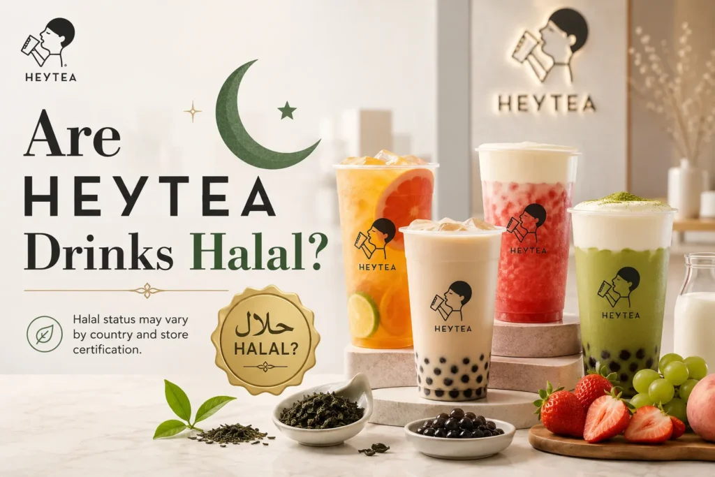 Are HEYTEA drinks halal?