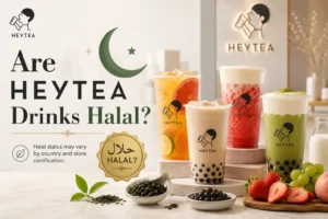 Are HEYTEA drinks halal?