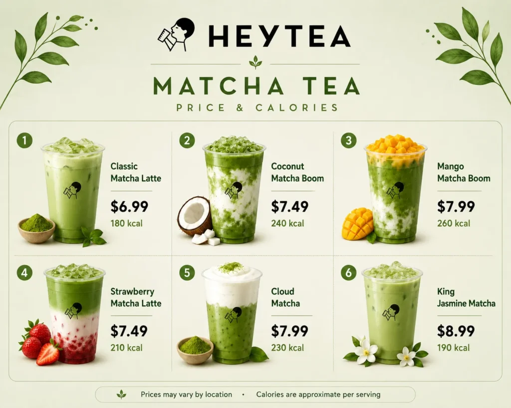Mactha Menu