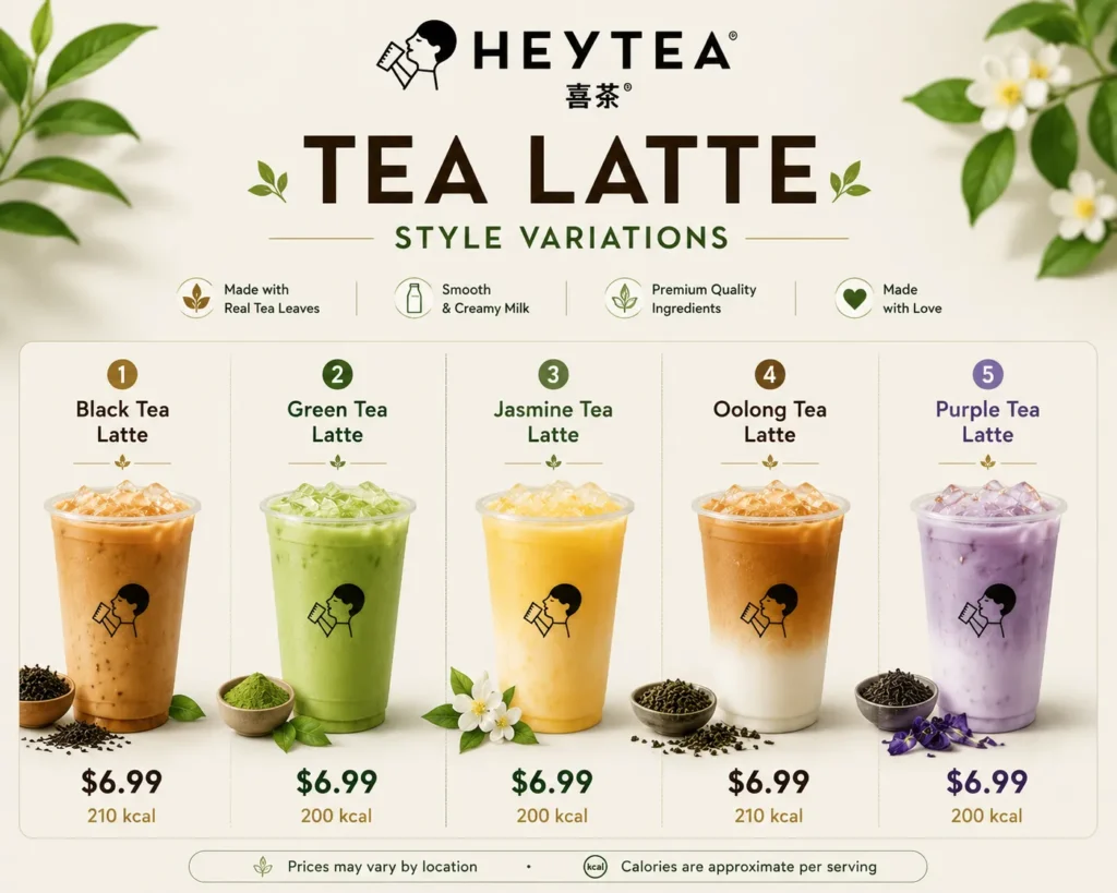 Tea Latte Style Variations