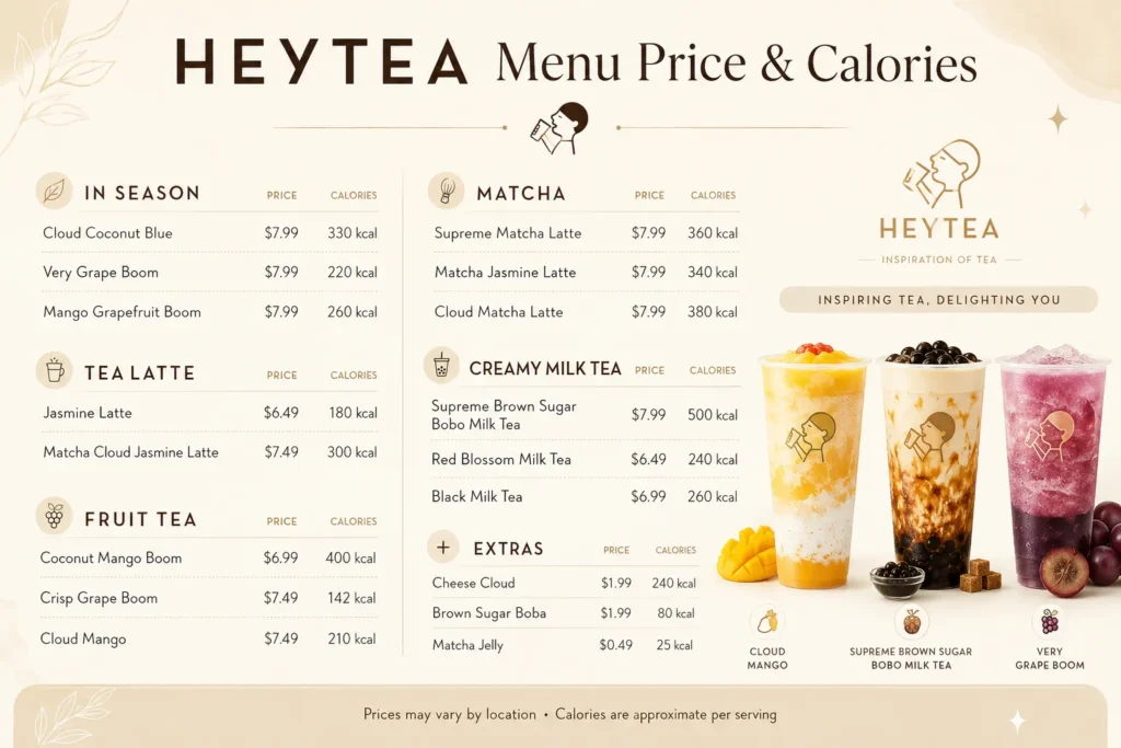 heytea menu